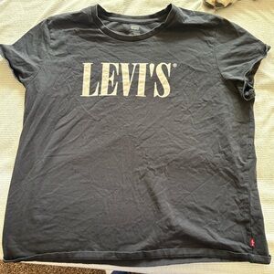 Levi's Charcoal Tee White Logo